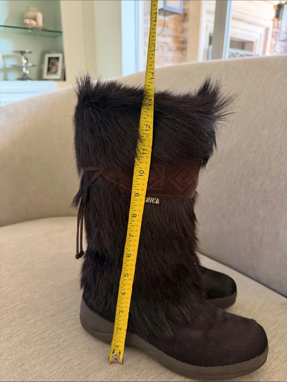 Tecnica Skandia Brown Fur Après-Ski Winter Boots - Size 8 /39.5